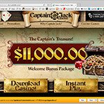 Captain Jack Casino - $11,000 for Depositors